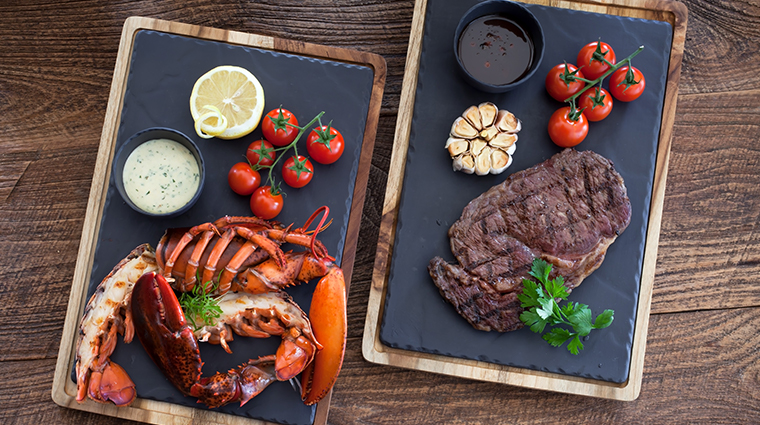 ayana resort and spa bali dava lobster steak