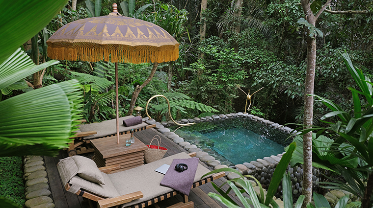 capella ubud bali rainforest tent saltwater pool