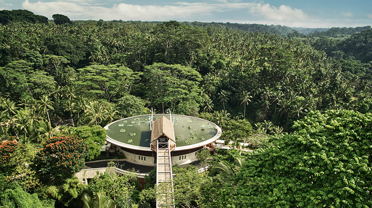 four seasons resort bali at sayan resort aerial