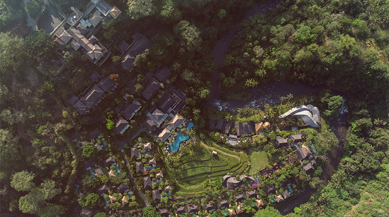 mandapa a ritz carlton reserve resort areal view
