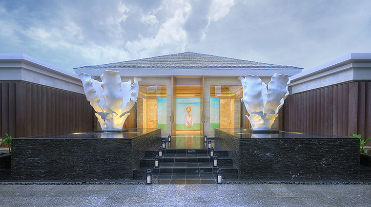 mulia spa at the mulia nusa dua bali entrance