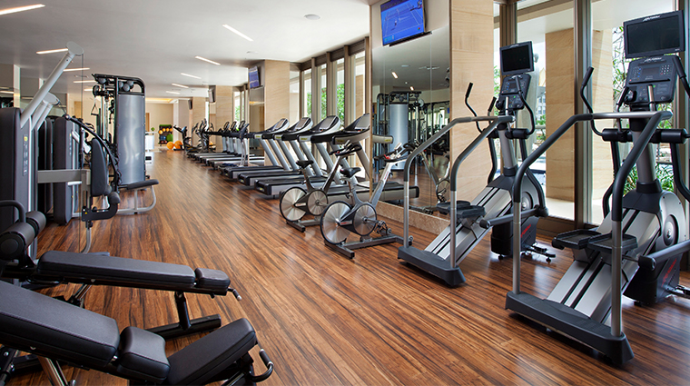 mulia villas nusa dua bali fitness center