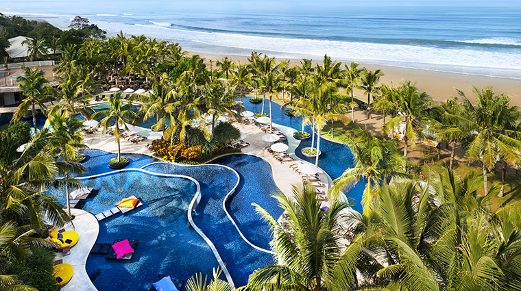 Property WRetreat&SpaBaliSeminyak Hotel PublicSpaces AerialViewofPool MarriottInternationalInc