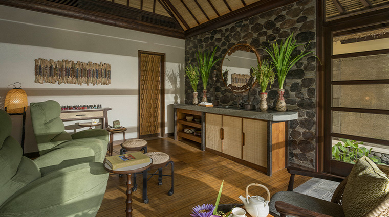 the sacred river spa at sayan waiting area