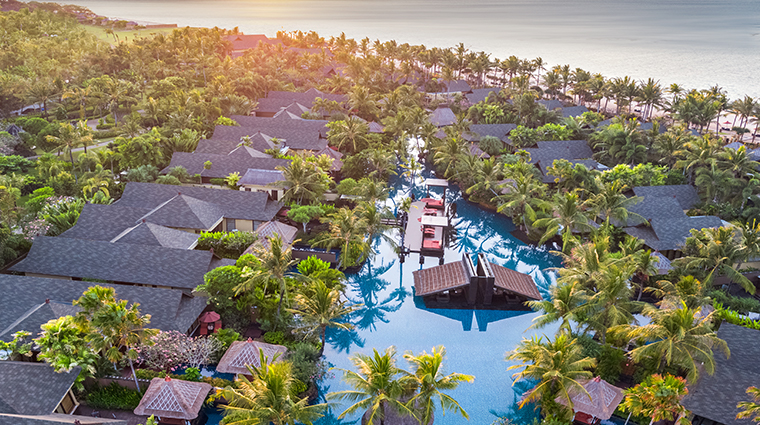 the st regis bali resort aerial