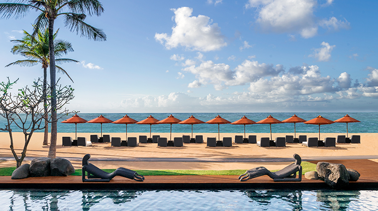 the st regis bali resort beach and pool