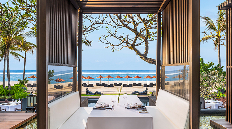 the st regis bali resort new outdoor dining