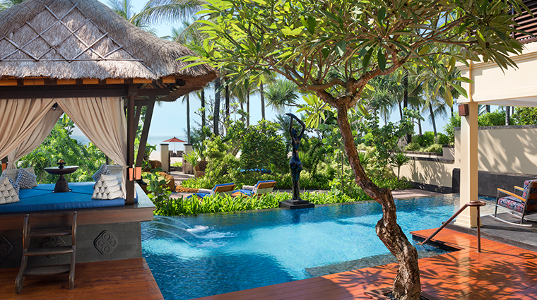 the st regis bali resort new pool and cabana