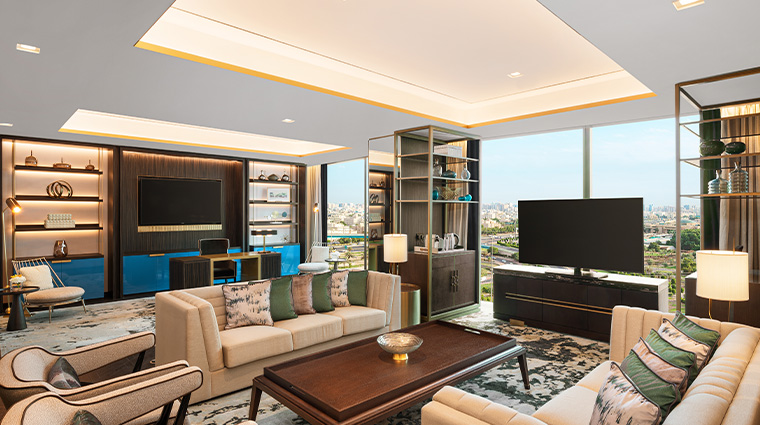 waldorf astoria kuwait presidential suite living room