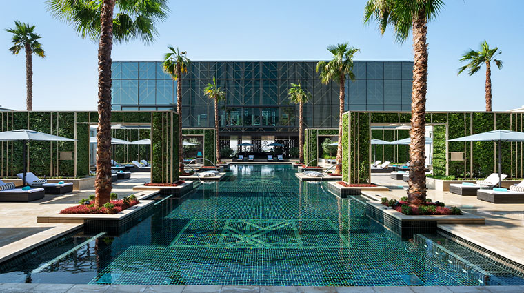 waldorf astoria kuwait spa pool shot